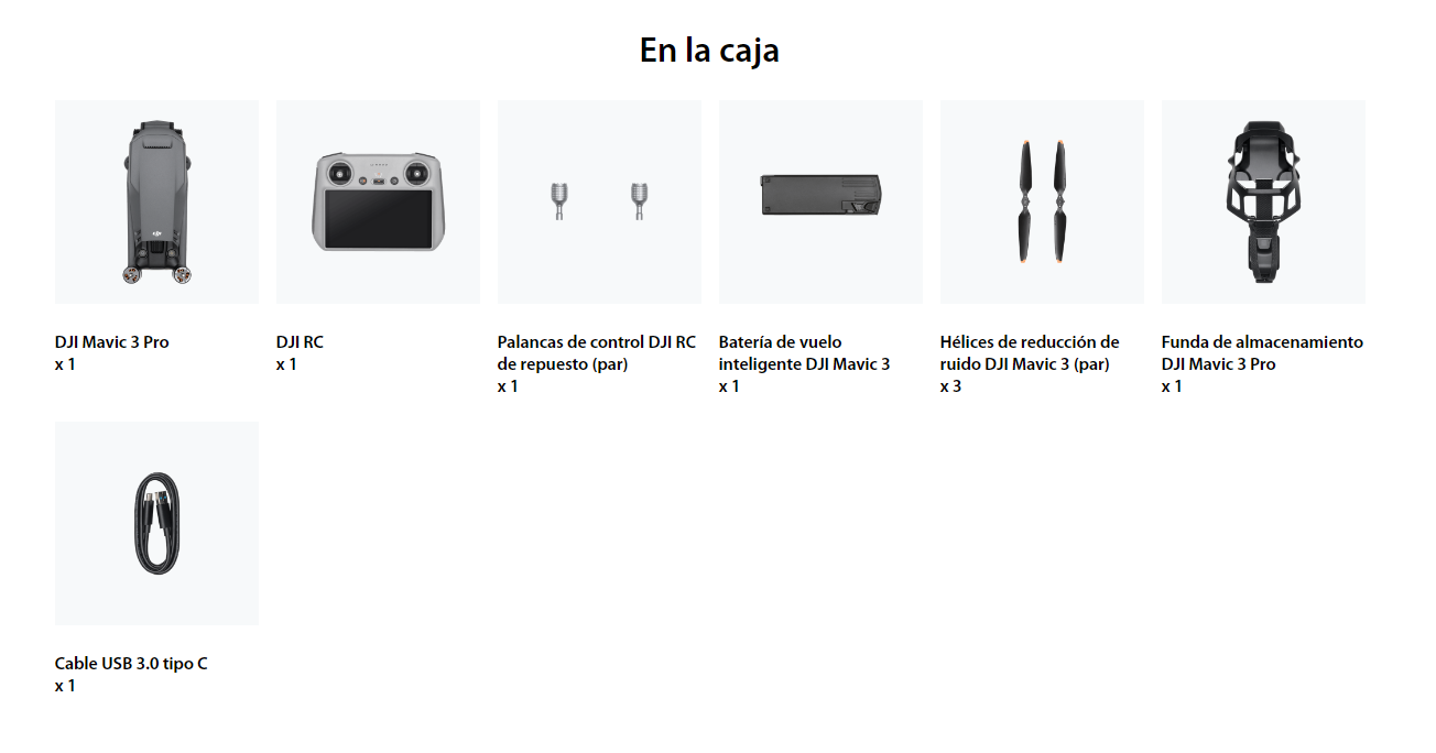 DJI Mavic 3 Pro (DJI RC) - TKDrones Venta de Drones DJI en México